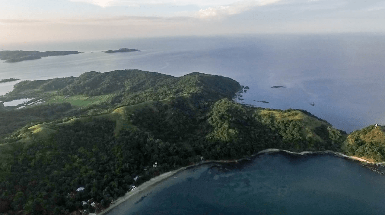 drone aerial photography photos of cabalitian island in pangasinan province